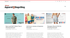 Desktop Screenshot of blog.apparelnbags.com