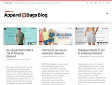 Tablet Screenshot of blog.apparelnbags.com